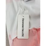 Must Haf Womens Jumpsuit Size M Orange White Striped Strapless Bow Front NEW Size M Photo 10