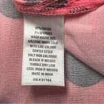 Crown & Ivy Coral Black Polka Dot V-Neck Top XS Ruffle Neck Business Casual EUC Photo 5