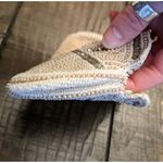 Vtg Beaded Romantic Art Deco Zip Purse Bag Clutch Wallet 7"x4" Belgium Handmade Tan Photo 5