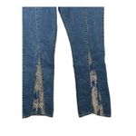 Rare Vintage Younique Y2K Embellished Velvet Flare Jeans | Low Rise | Size 13 Blue Photo 2