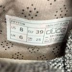 Hey Dude  Peyton slip on shoes in linen gray black size 8 Photo 8