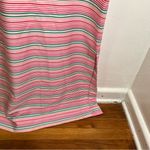 Vintage Nat Kaplan Couture Midi Dress Pink Stripes Size 6 Photo 3