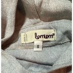 Lemlem  gray purple 100% merino wool hooded pullover sz small Photo 2