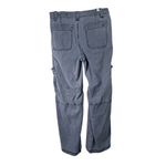 American Eagle Super High Rise Baggy Wide Leg Cargo Pants Blue Y2K Women 2 Short Photo 2