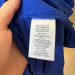 Cable & Gauge  Women Blue Knit Cold Shoulder Open Sleeve Top Size Large Bling Photo 3