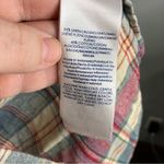 CHAPS  plaid linen & cotton blend button‎ down shirt size medium Photo 3