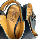 Latigo Cupcake Black Leather Open Back Booties Size 7 Photo 6