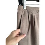 Saks 5th Avenue Saks Fifth Avenue Dress Pants Womens 12 Brown High Rise Pleated Straight Wool Photo 2