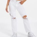 Good American #64 NWT  Good Girlfriend Ripped High Waist Ankle Jeans in W… Photo 0