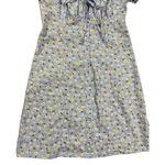 Hesperus Womens Cottagecore Dainty Floral Blue Smocked Mini Dress Sz M Photo 11
