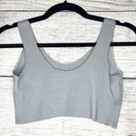 Gray Stretch Lace Full Coverage Sporty Bralette Size Large Photo 3