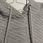 Zyia Active Quilted‎ Hoodie Pullover Athleisure Casual Comfy Gray Photo 2