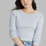 Wild Fable NWT  Long Sleeve Slim Fit Ribbed Baby T-Shirt - Sz L Photo 0