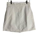Madewell Denim High-Waist Straight Mini Skirt in Tile White Size 24 Photo 7