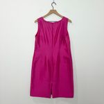 Talbots NWT Pink Dupioni Silk Cotton Blend Sheath Dress V-Neck size 12 Photo 1