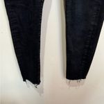 AGOLDE  Sophie Mid Rise Raw Hem Crop Skinny Black Jeans‎ 28 Photo 5