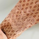 Lucky Brand Printed Vivienne Top- Tan Multi- Size Medium- NWT Photo 3