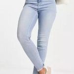 Free People FP We The Free 31x27 High Waisted Skinny Raw Hem Jeans in Light Blue Photo 0