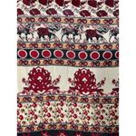 Zara Trafaluc‎ Kimono Duster Cardigan Red Beige Elephant Floral Bohemian Medium Tan Photo 5