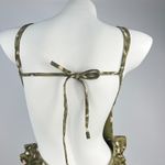 Zimmermann $485 NWT  Ruffled Green Leopard Swimsuit One Piece Size 1 Photo 5