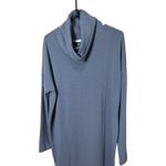 CAbi ‎ Cowl Neck Long Sleeve Tunic MIDI Dress Size M Gray Minimalist Casual Photo 1