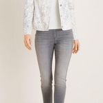 Chico's Chico’s Satin Jean Jacket Python Print Photo 1