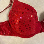 secret treasures Sexy Sequin Red‎ Padded Bra 36B Photo 10