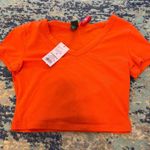 Target Orange Cropped  T-Shirt Photo 0