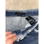 risen patchwork jeans ankle flare raw hem size 32/15 Blue Photo 3