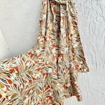 Alexis Strapless Ruffle Printed Faina Midi Dress Multicolor Women's medium Photo 4