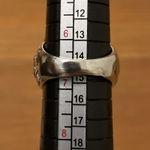 Sterling Silver Amethyst Ring Womens Size 7 Ornate Floral Boho Photo 1