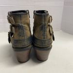 NICOLE Women’s Western Boots Distressed Style Sage 7.5 M Black & Gold Photo 8