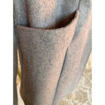 Merona  Wool Wrap Coat Belt Gray Wide Collar S Parisian Scandi Preppy Old Money Photo 3