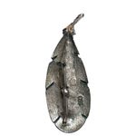 Vintage JJ Signed Satin Green Leaf Brooch Pin Textured Women's Party Accessory Photo 2