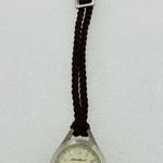 Eddie Bauer  Women's Round Brushed Metal Watch V8V121 with Brown Braided Band Photo 2