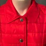 Lands' End Lands’ End Primaloft Scarlet Cherry Red Snapfront Puffer Jacket 4 Photo 4
