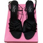 Touch of Nina The 9.5 Heels Formal Low Heel Strappy Satin Sandals Elegant Dressy Photo 4