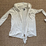 Gap Women’s Oatmeal Beige Draped Open Front Cardigan Small Photo 6