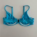 Blackbough  Swim, Aqua Color, Vibrant Blue Bikini Top, Willow Style Large Beach Photo 4