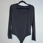 EXPRESS  grey Body Contour long sleeve bodysuit Photo 0