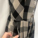 Hollister Romper Plaid Womens Small Black Tan Sleeveless Pockets Summer Beach Photo 1