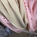 BCBGMAXAZRIA  Kyla Pink Eyelet A-Line Mini Dress Size Medium‎ Lined Barbiecore Photo 5