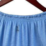 L.L.Bean Women's Size Small Tee Short Sleeves Split Neck with Drawstring Blue Photo 2