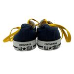 Converse All Star Dark Blue Canvas Low Top Sneaker With Yellow Laces size 6 Photo 6