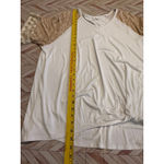 Cato  18 20 White Paisley Print Raglan Sleeve Ruffle Hem Tunic Top Photo 7