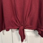 Absolutely Famous  maroon 3/4 sleeve knot sleeve size 3XL Photo 1