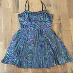 JACK  Womans Blue Fit & Flare Dress Size Medium Photo 1