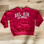 ZARA  - Bel-Air Los Angeles Sweatshirt in Red Photo 0