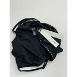 AQUA  Swimwear One Piece Swimsuit Black Extra Small Rhinestone Trim Detail NEW Photo 4