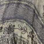 VTG JUST CRUISING BOHO HIPPIE EMBROIDERED WOMEN MIDI DRESS CORSET TIE M BROWN Size M Photo 7